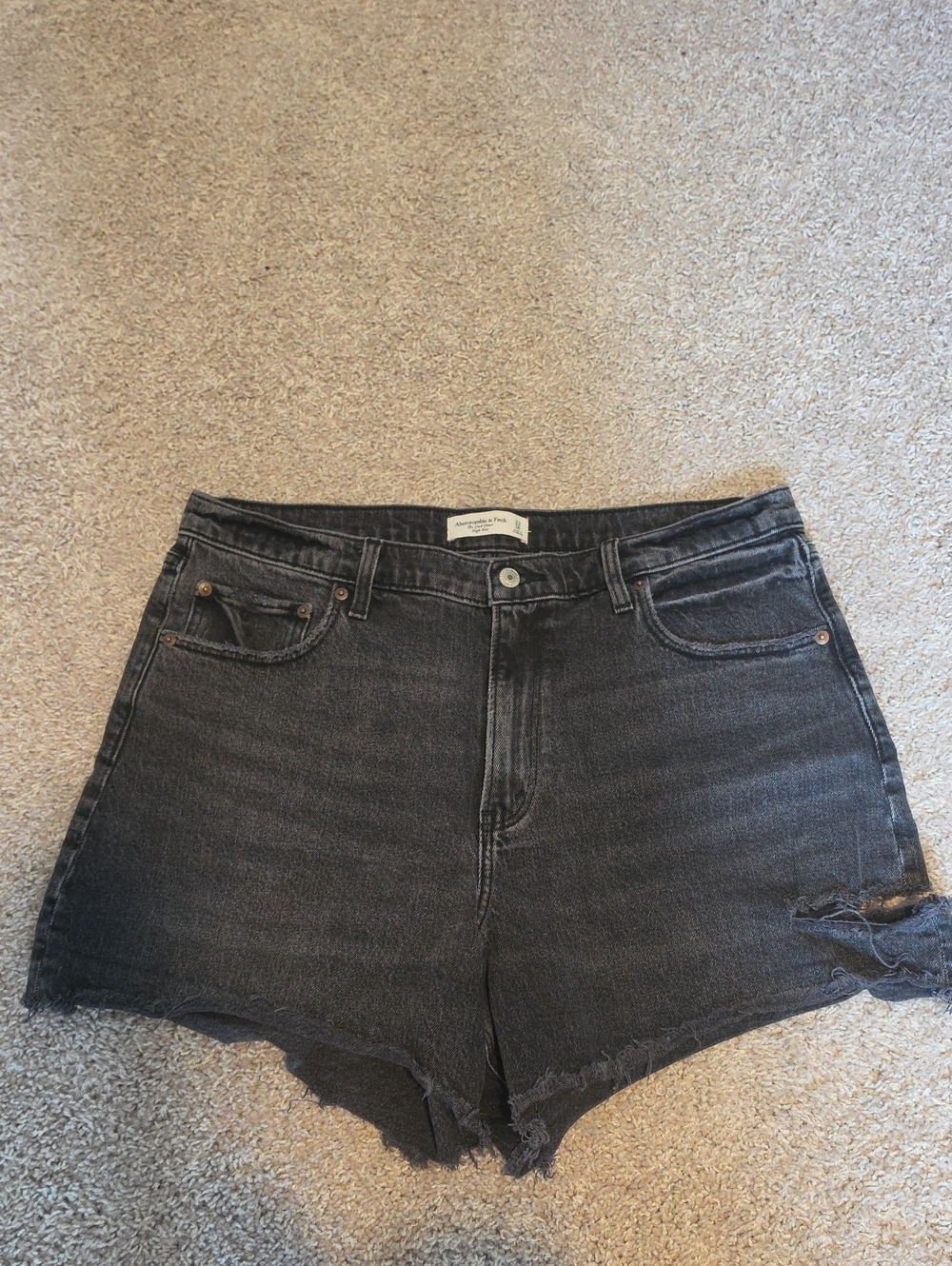 Abercrombie & Fitch Black Dad Short